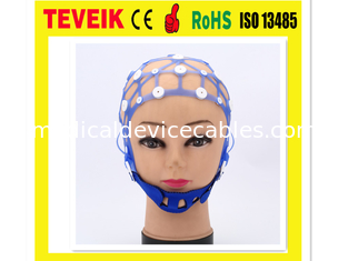 غطاء قطب كهربائي من السيليكون للارتجاع العصبي الفاصل الطبي ، 20 قبعة قطب كهربائي EEG